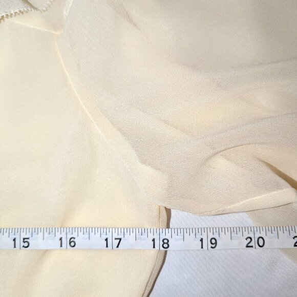 NWT Reformation | Ivory "Wyn Top" Sheer Blouse | Size 4 - Picture 11 of 14